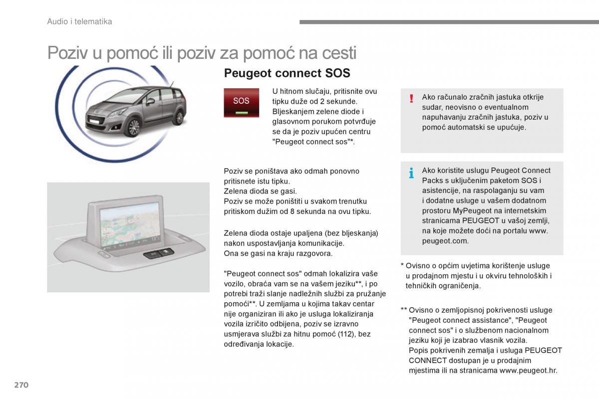 Peugeot 5008 II 2 vlasnicko uputstvo / page 272