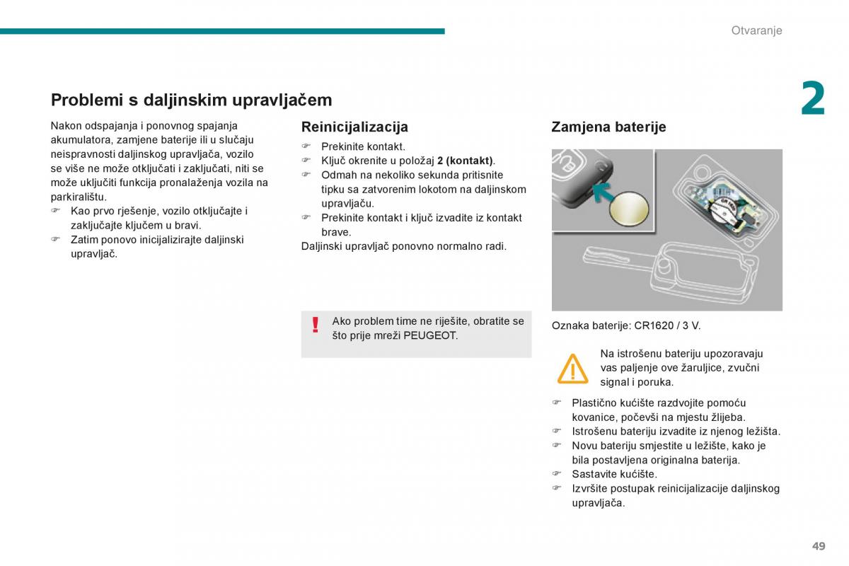 Peugeot 5008 II 2 vlasnicko uputstvo / page 51