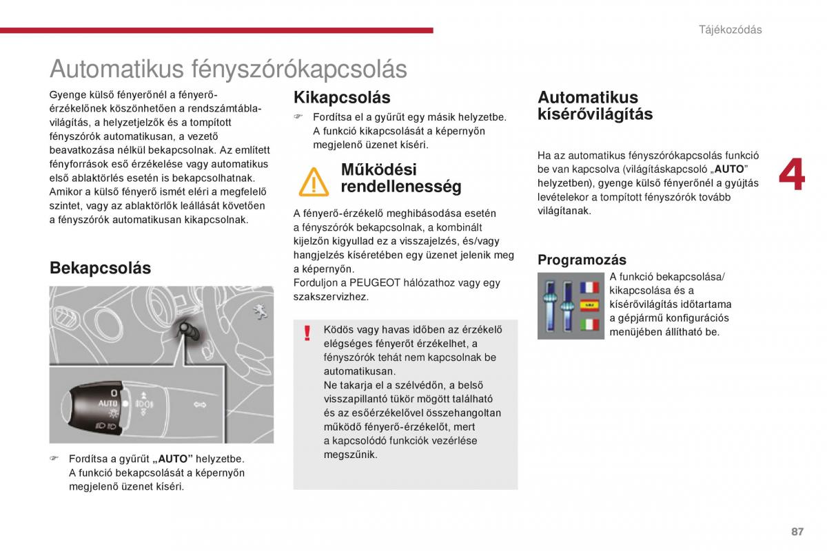 Peugeot 5008 II 2 Kezelesi utmutato / page 89