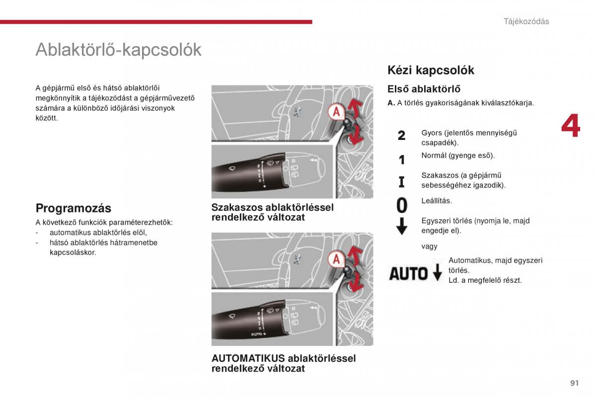 Peugeot 5008 II 2 Kezelesi utmutato / page 93