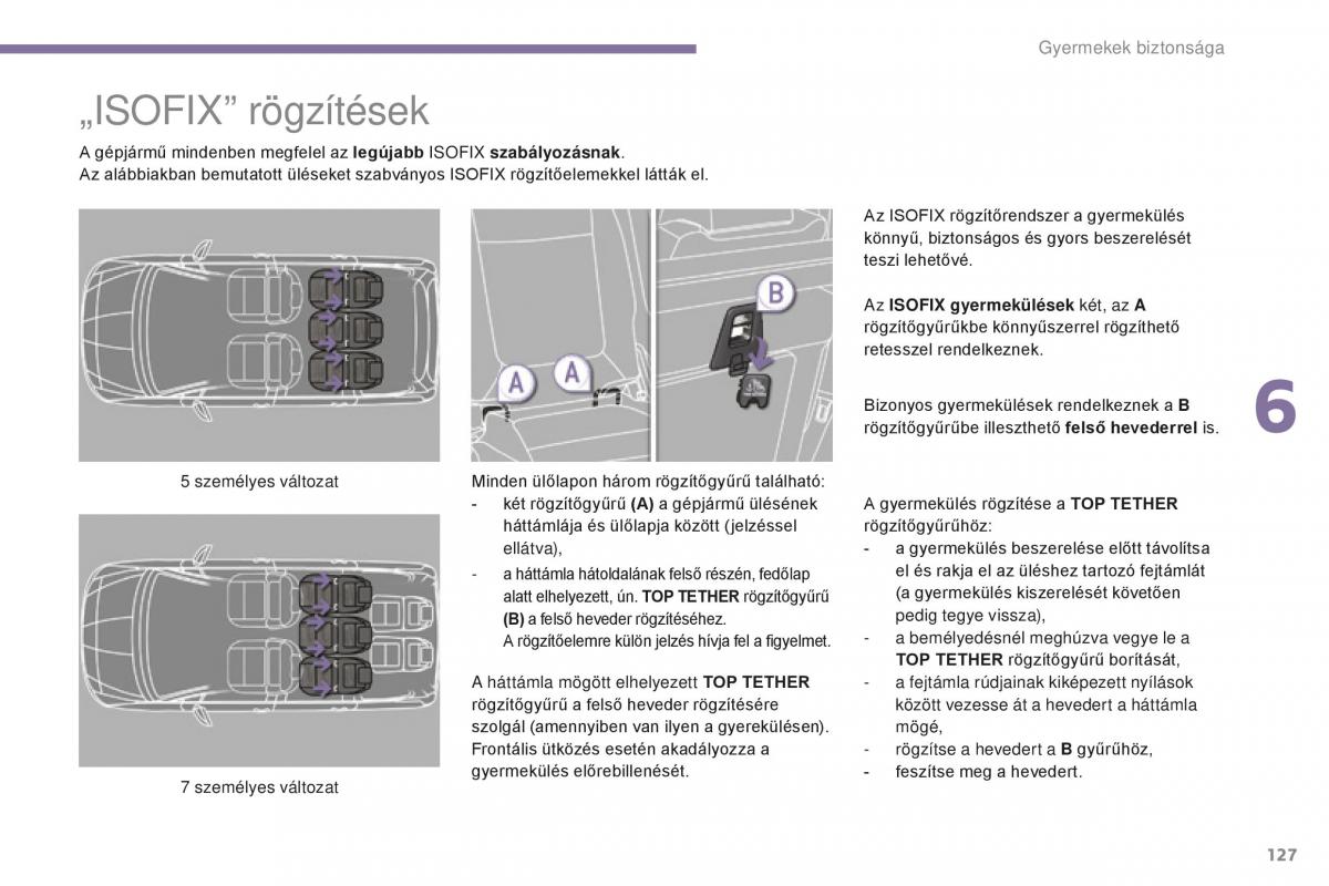 Peugeot 5008 II 2 Kezelesi utmutato / page 129