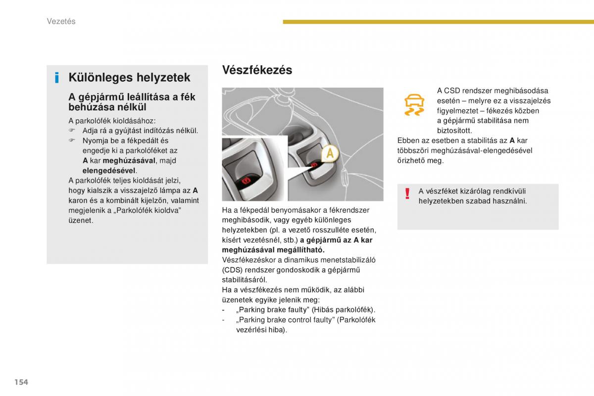 Peugeot 5008 II 2 Kezelesi utmutato / page 156