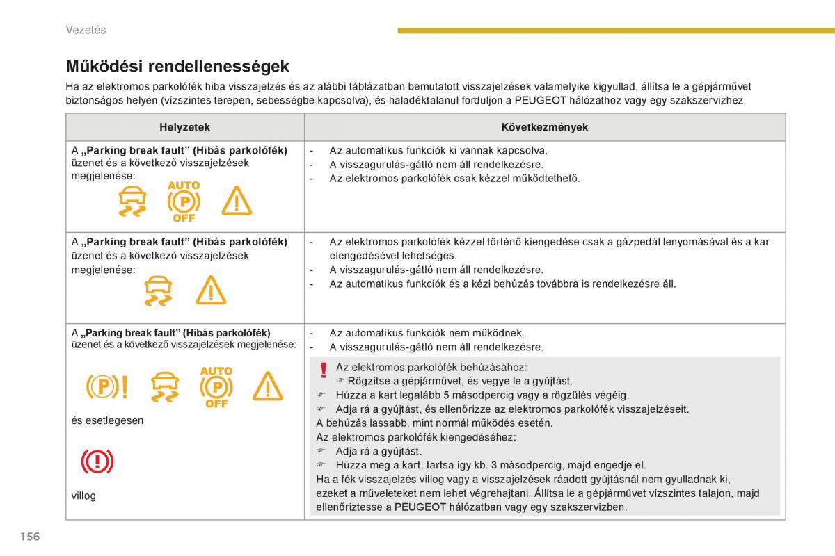 Peugeot 5008 II 2 Kezelesi utmutato / page 158