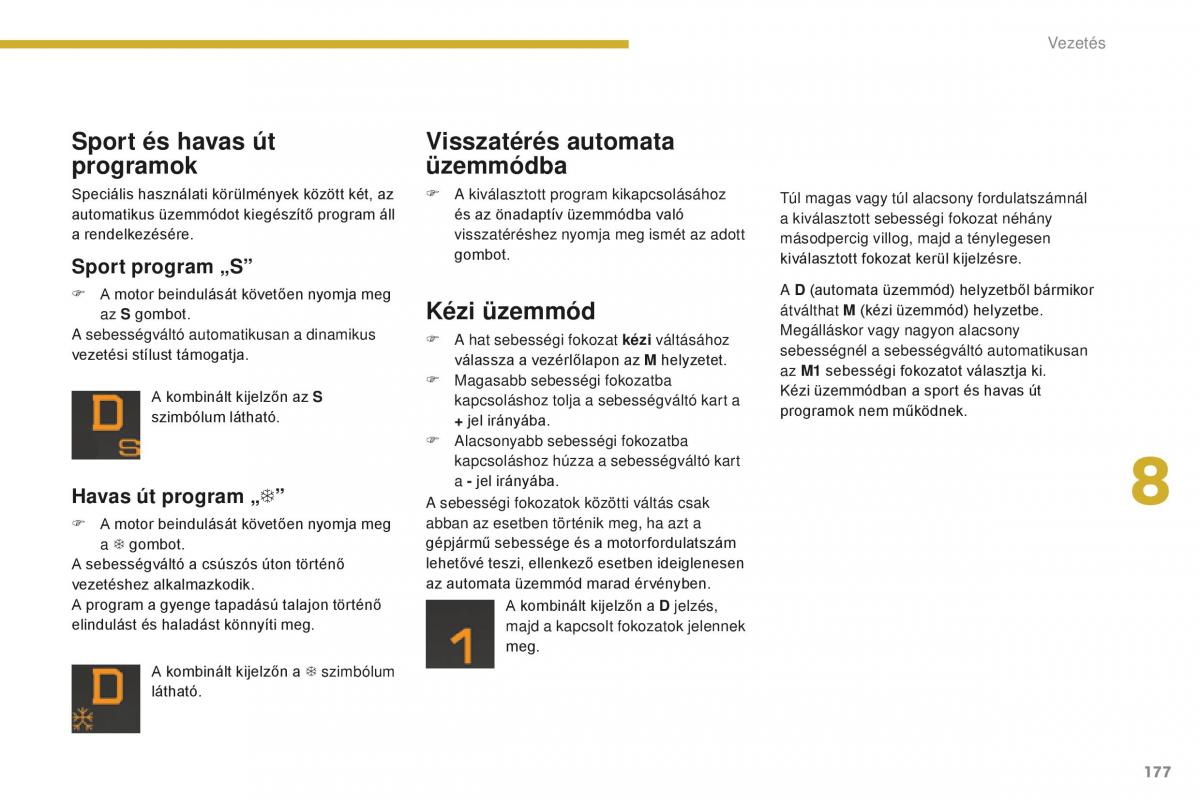 Peugeot 5008 II 2 Kezelesi utmutato / page 179