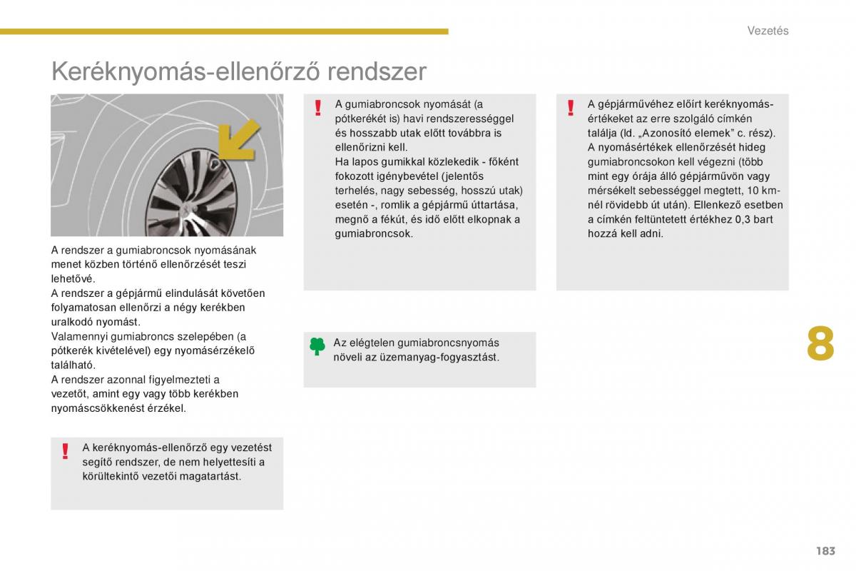 Peugeot 5008 II 2 Kezelesi utmutato / page 185