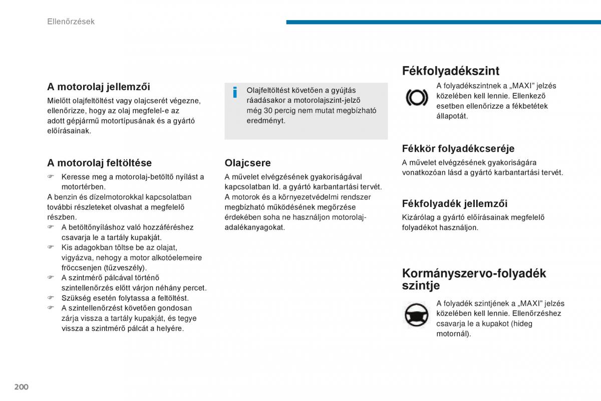 Peugeot 5008 II 2 Kezelesi utmutato / page 202