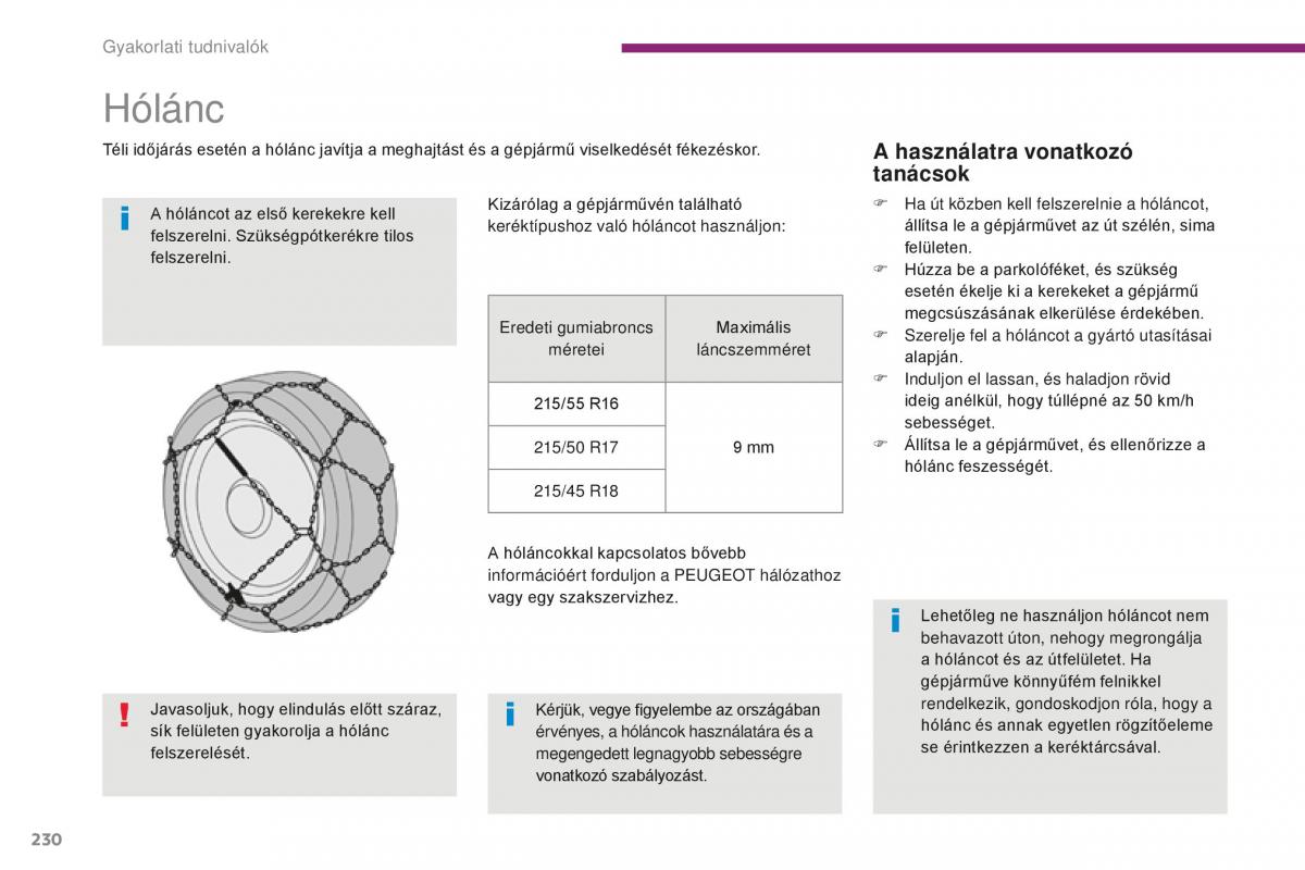 Peugeot 5008 II 2 Kezelesi utmutato / page 232