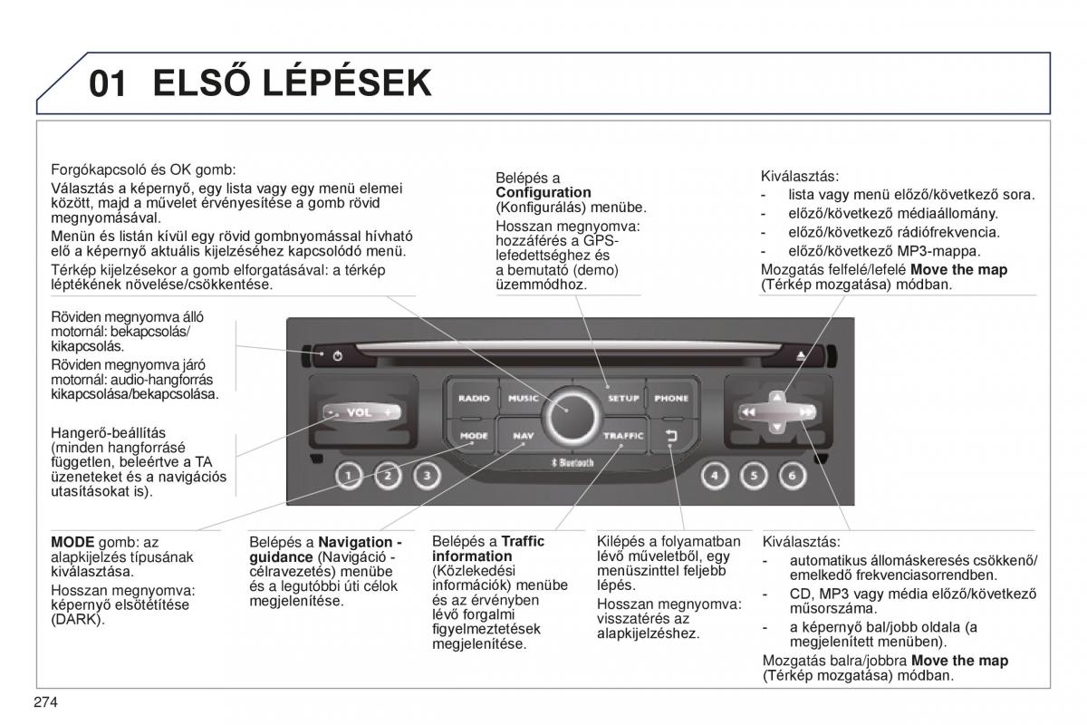 Peugeot 5008 II 2 Kezelesi utmutato / page 276