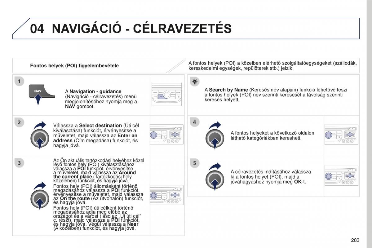 Peugeot 5008 II 2 Kezelesi utmutato / page 285