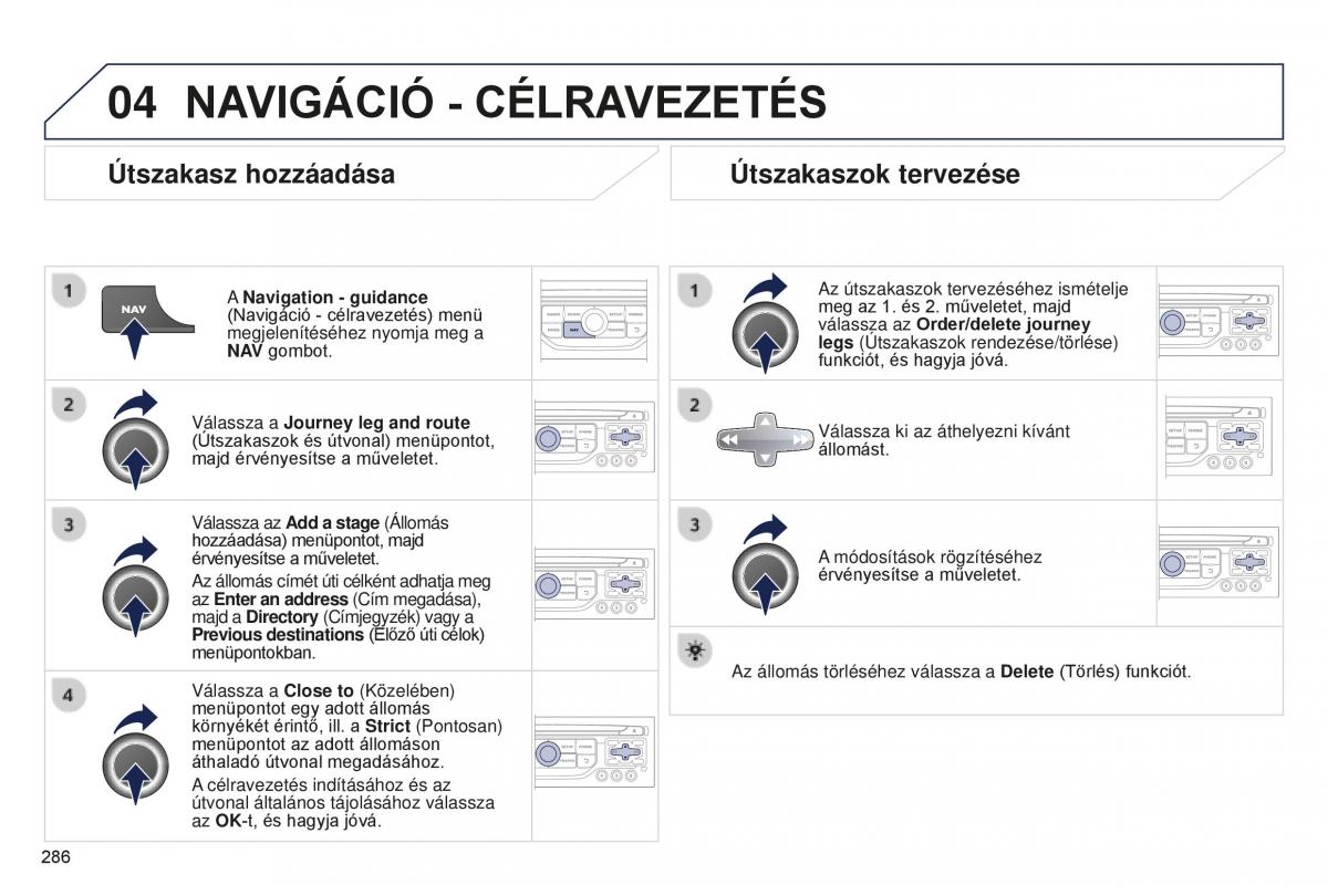 Peugeot 5008 II 2 Kezelesi utmutato / page 288