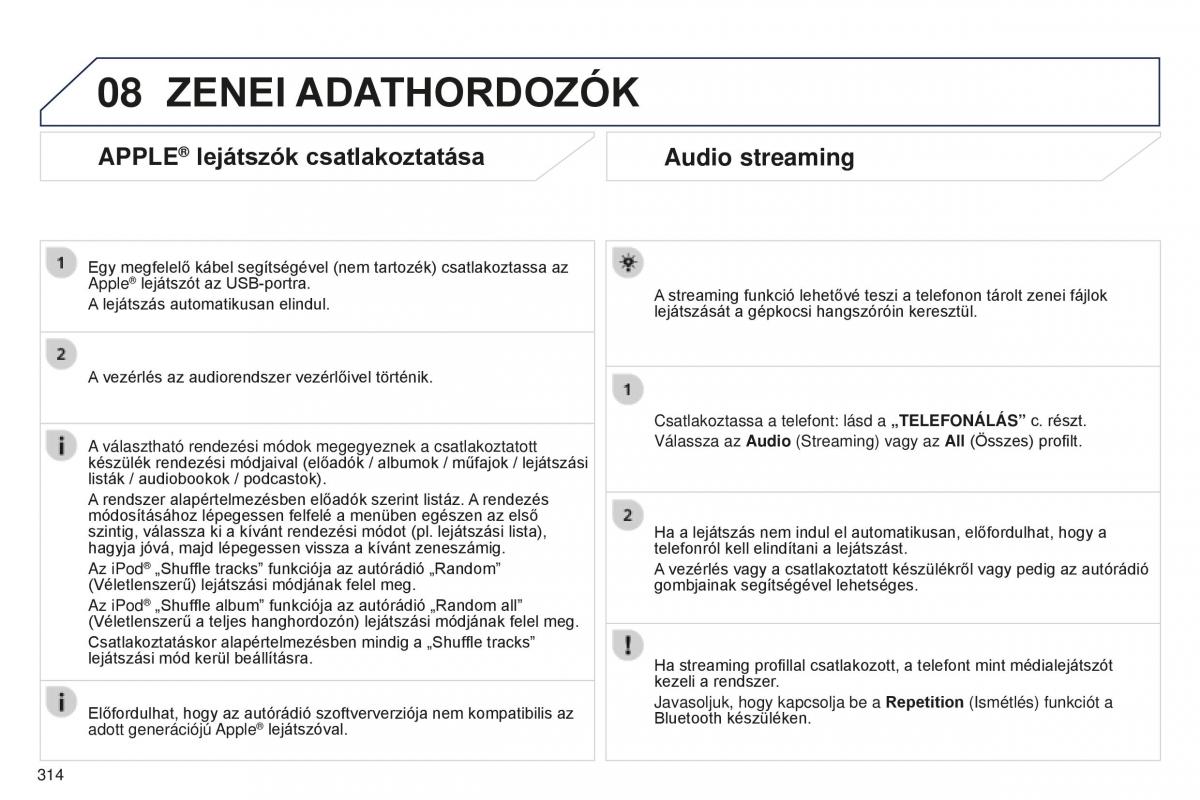 Peugeot 5008 II 2 Kezelesi utmutato / page 316