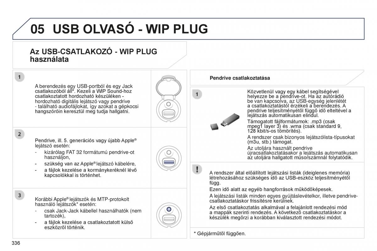 Peugeot 5008 II 2 Kezelesi utmutato / page 338