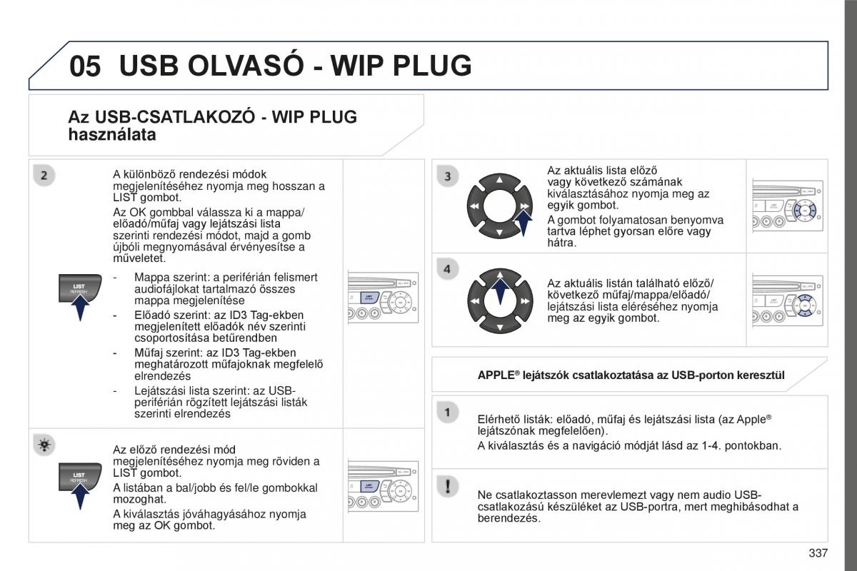 Peugeot 5008 II 2 Kezelesi utmutato / page 339