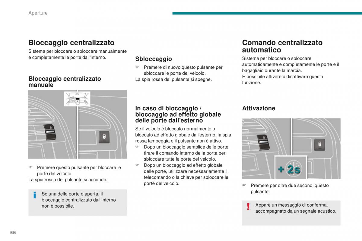 Peugeot 5008 II 2 manuale del proprietario / page 58