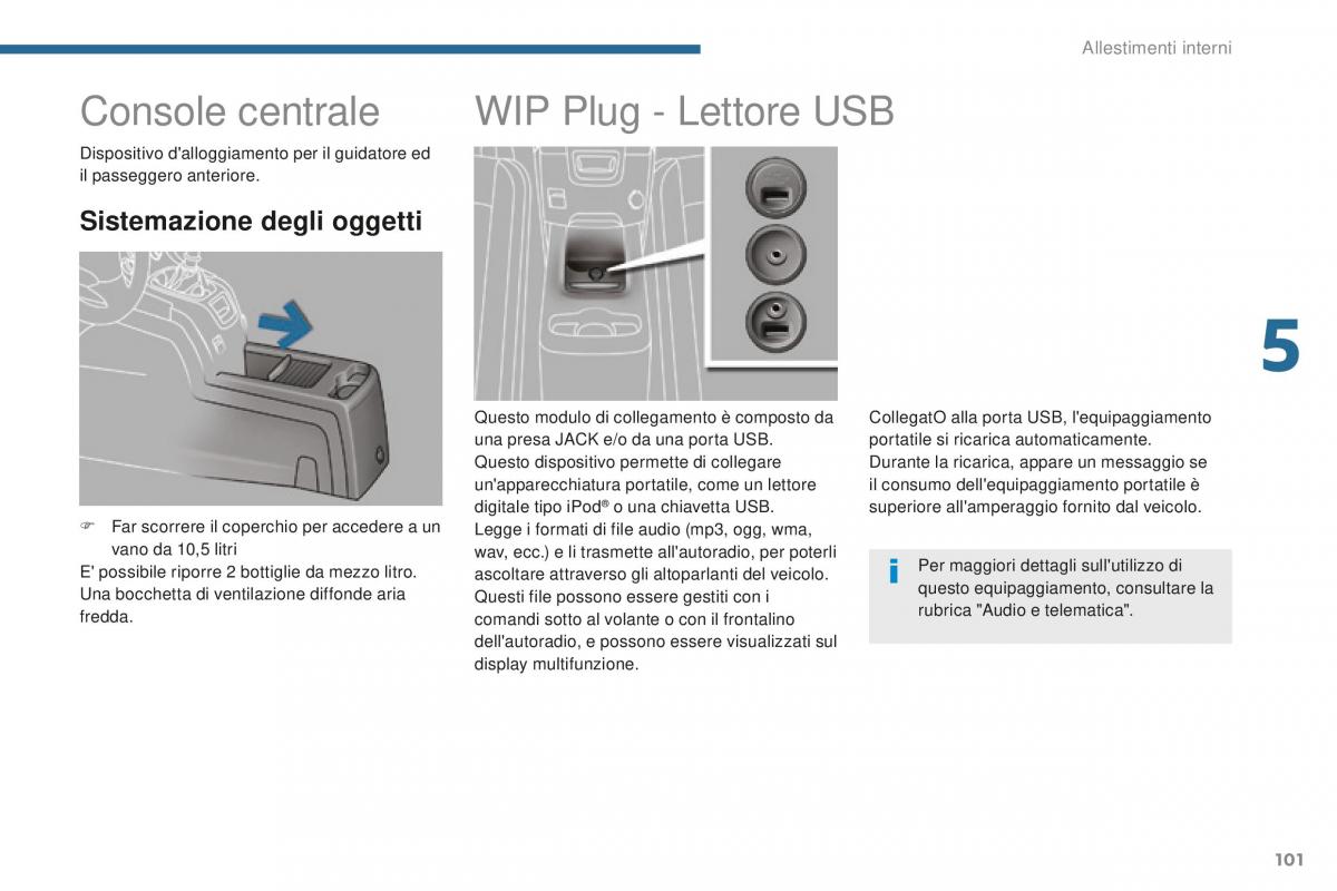 Peugeot 5008 II 2 manuale del proprietario / page 103