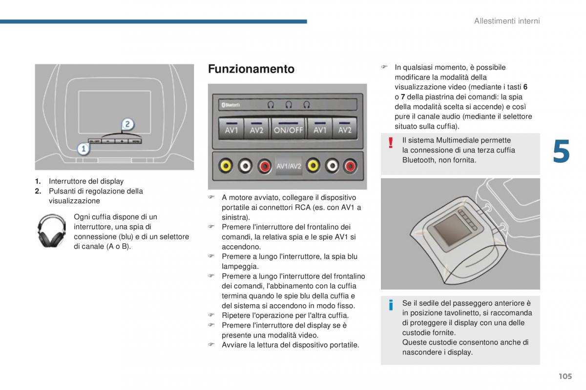 Peugeot 5008 II 2 manuale del proprietario / page 107