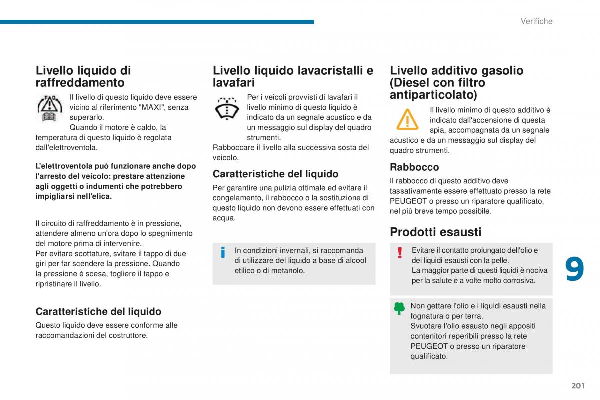 Peugeot 5008 II 2 manuale del proprietario / page 203