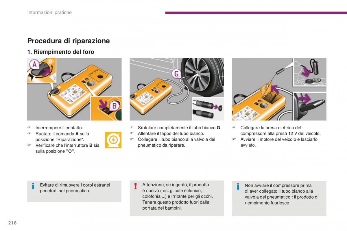 Peugeot 5008 II 2 manuale del proprietario / page 218