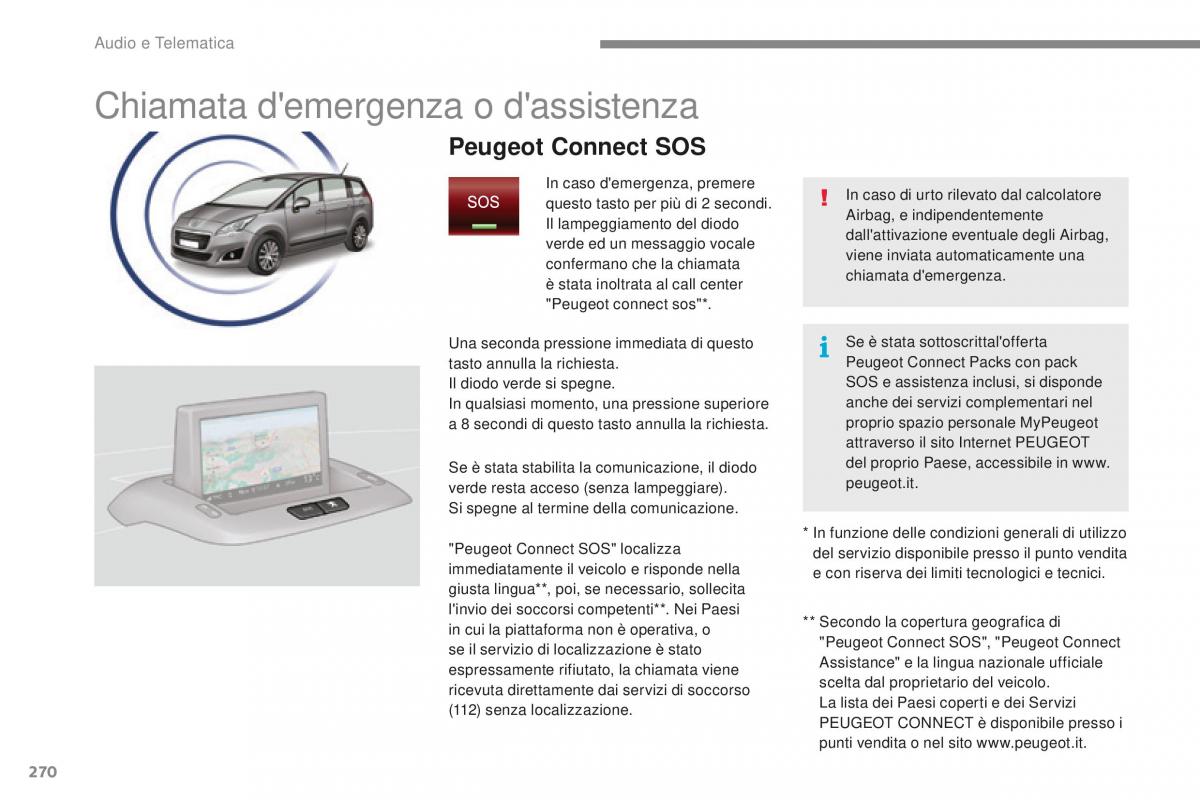 Peugeot 5008 II 2 manuale del proprietario / page 272