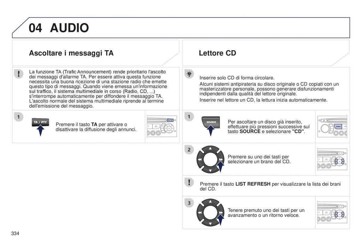 Peugeot 5008 II 2 manuale del proprietario / page 336