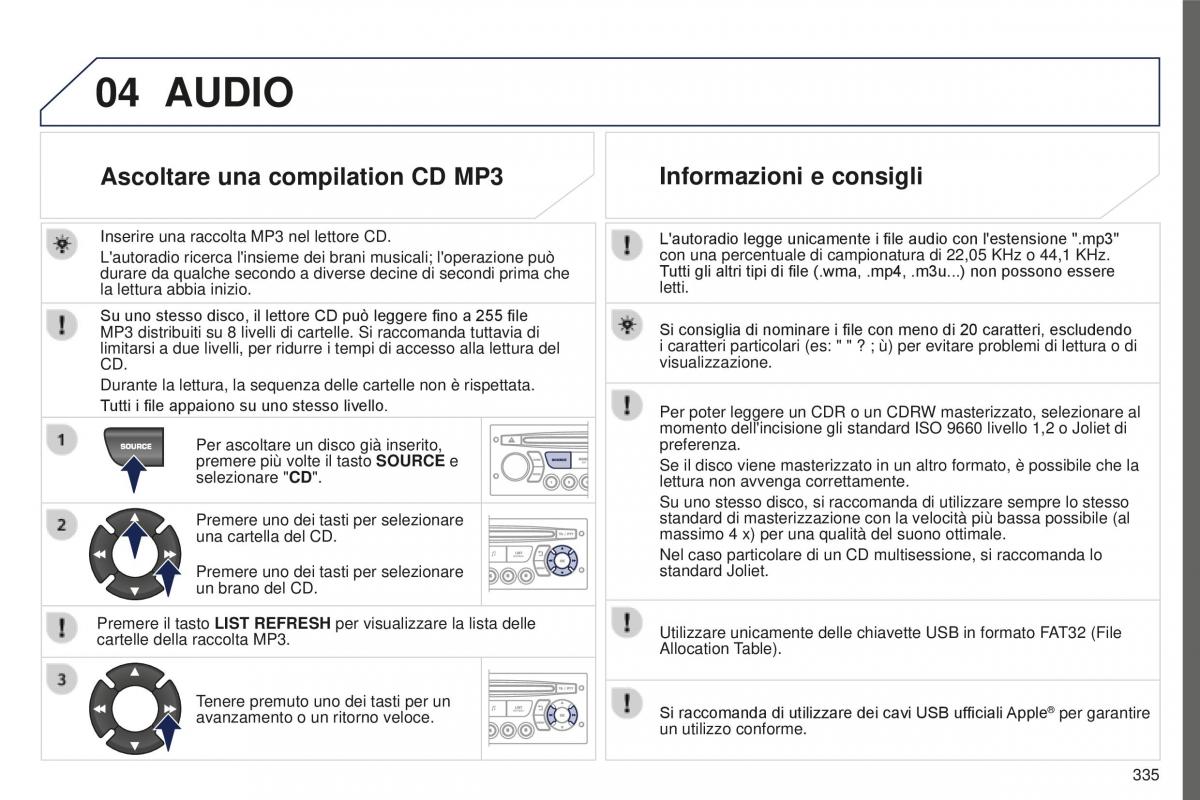 Peugeot 5008 II 2 manuale del proprietario / page 337