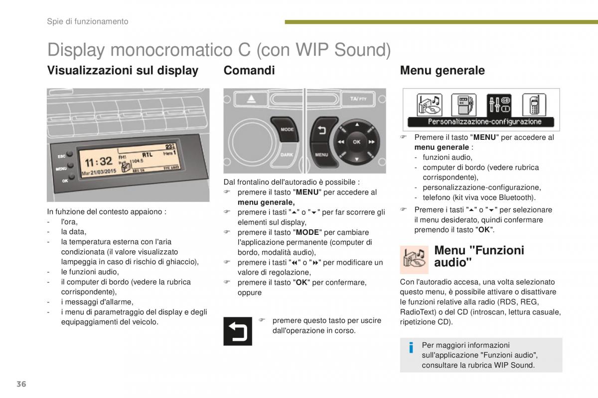 Peugeot 5008 II 2 manuale del proprietario / page 38