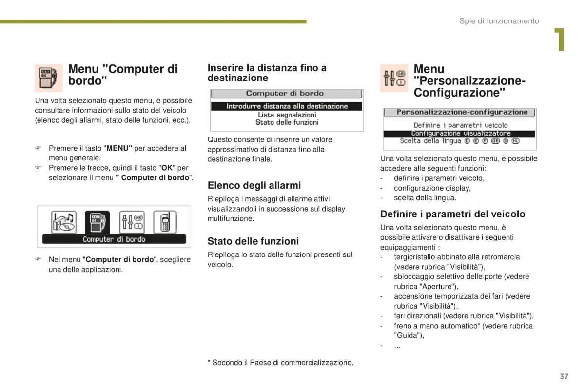 Peugeot 5008 II 2 manuale del proprietario / page 39