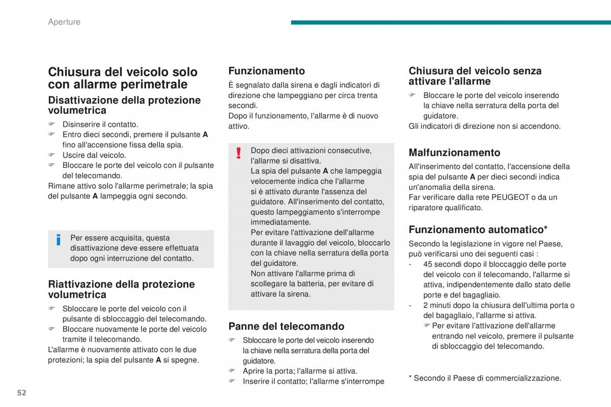 Peugeot 5008 II 2 manuale del proprietario / page 54