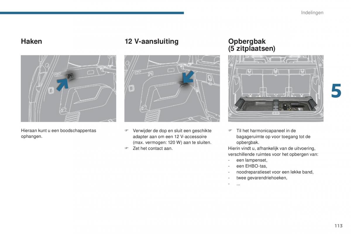 manual  Peugeot 5008 II 2 handleiding / page 115