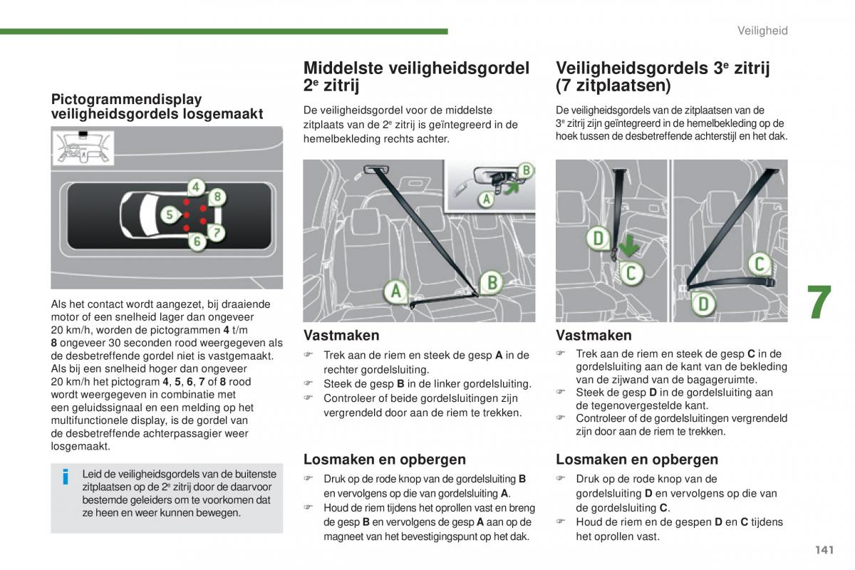 manual  Peugeot 5008 II 2 handleiding / page 143