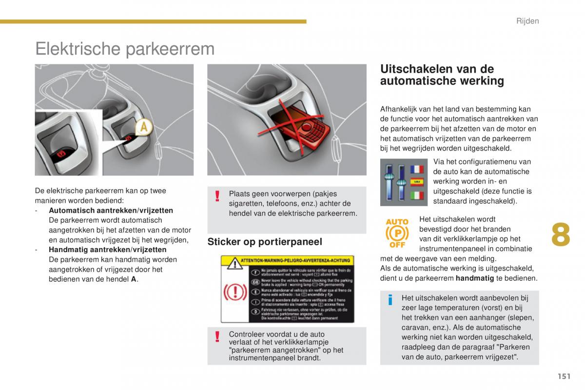 manual  Peugeot 5008 II 2 handleiding / page 153