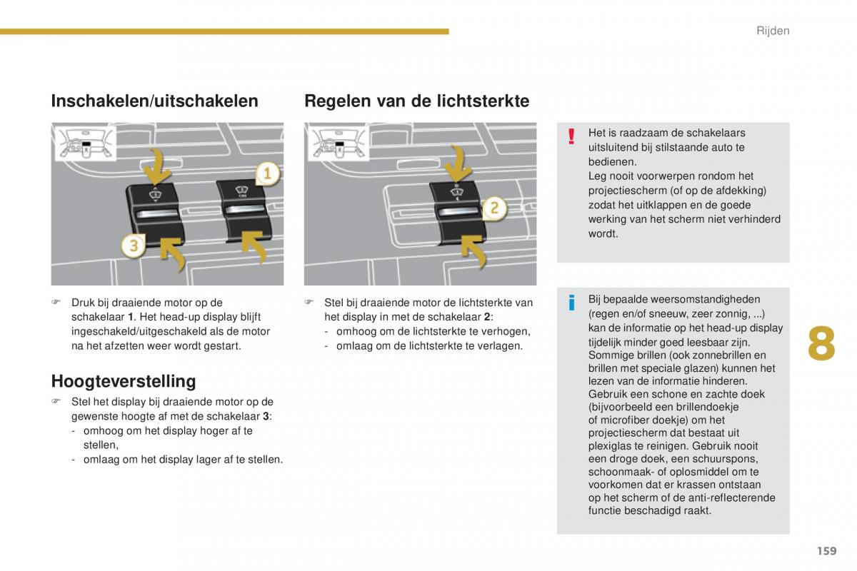 manual  Peugeot 5008 II 2 handleiding / page 161