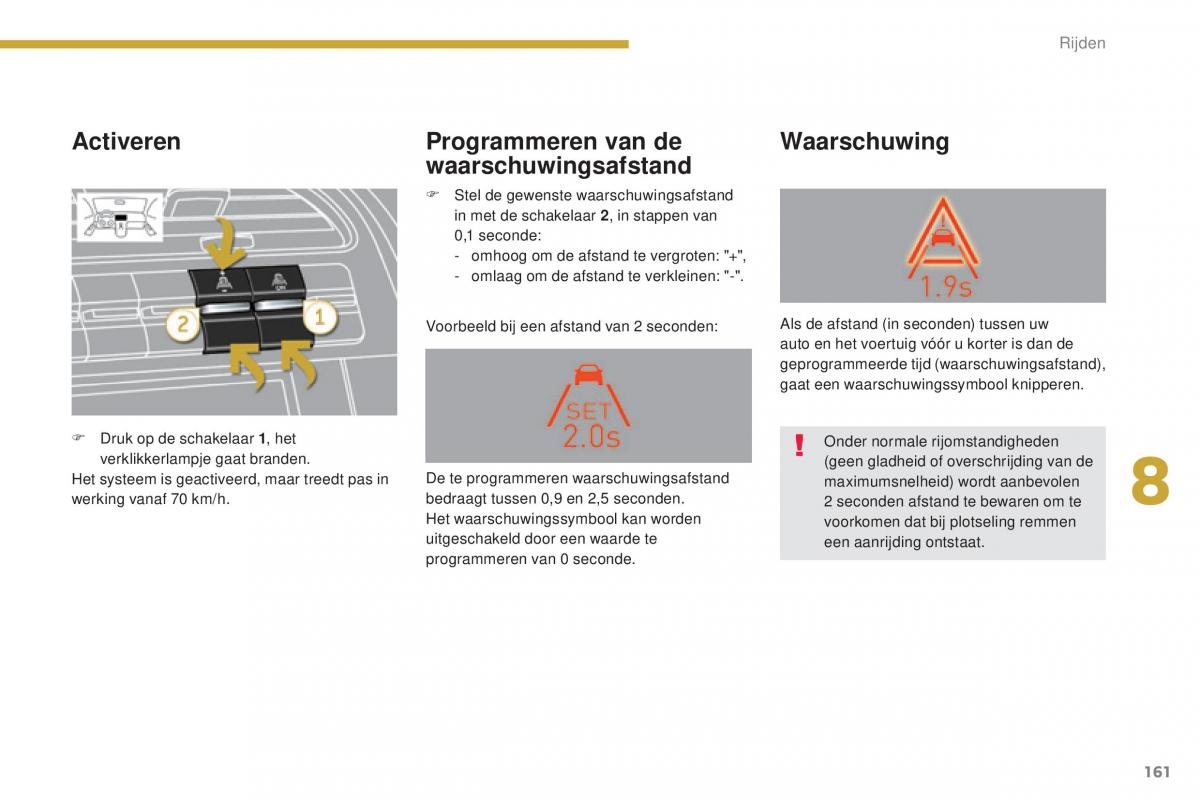 manual  Peugeot 5008 II 2 handleiding / page 163