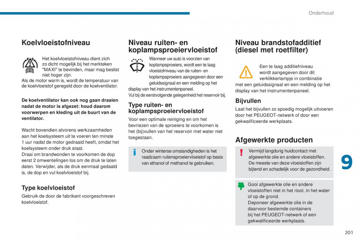 manual  Peugeot 5008 II 2 handleiding / page 203