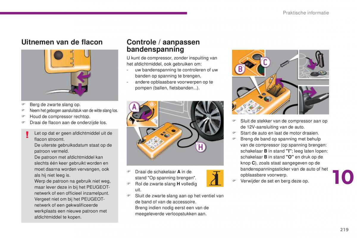 manual  Peugeot 5008 II 2 handleiding / page 221