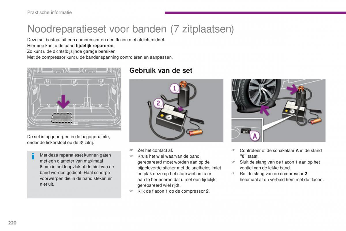 manual  Peugeot 5008 II 2 handleiding / page 222