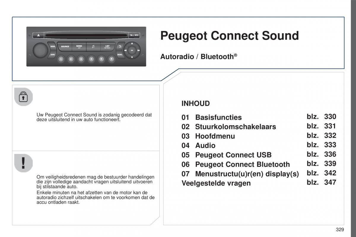 manual  Peugeot 5008 II 2 handleiding / page 331