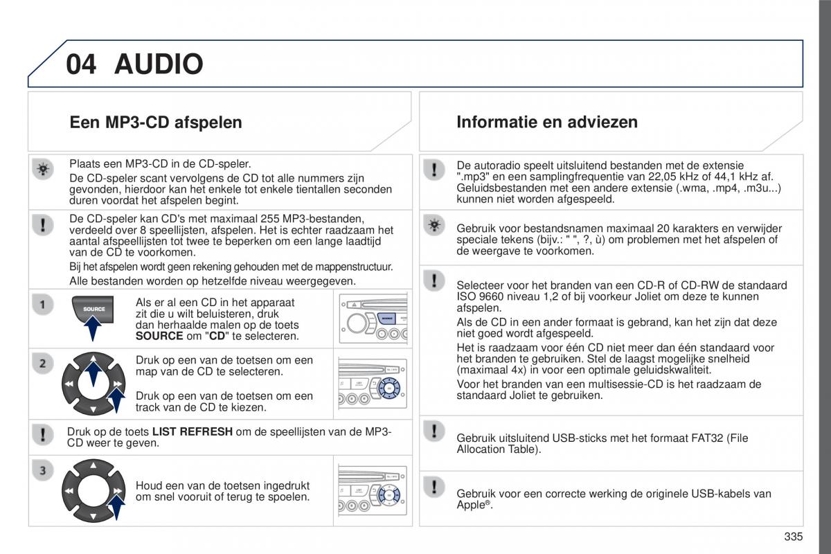 manual  Peugeot 5008 II 2 handleiding / page 337