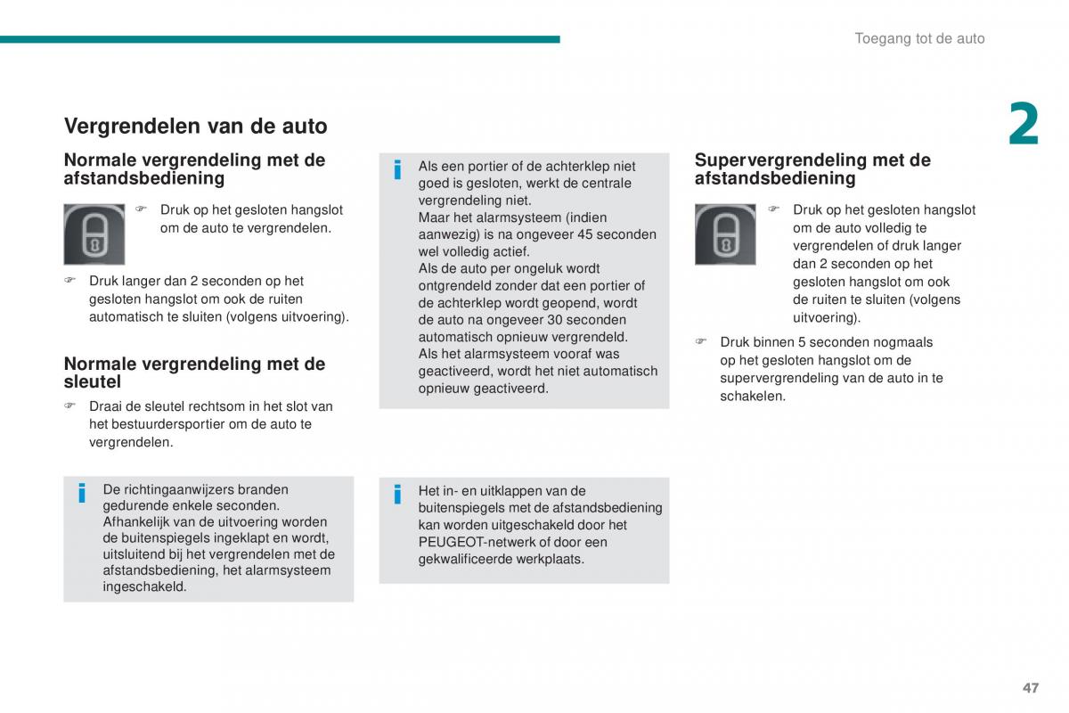 manual  Peugeot 5008 II 2 handleiding / page 49