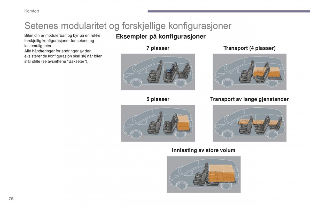 Peugeot 5008 II 2 bruksanvisningen / page 80