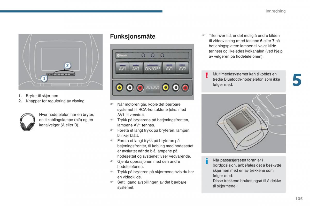 Peugeot 5008 II 2 bruksanvisningen / page 107