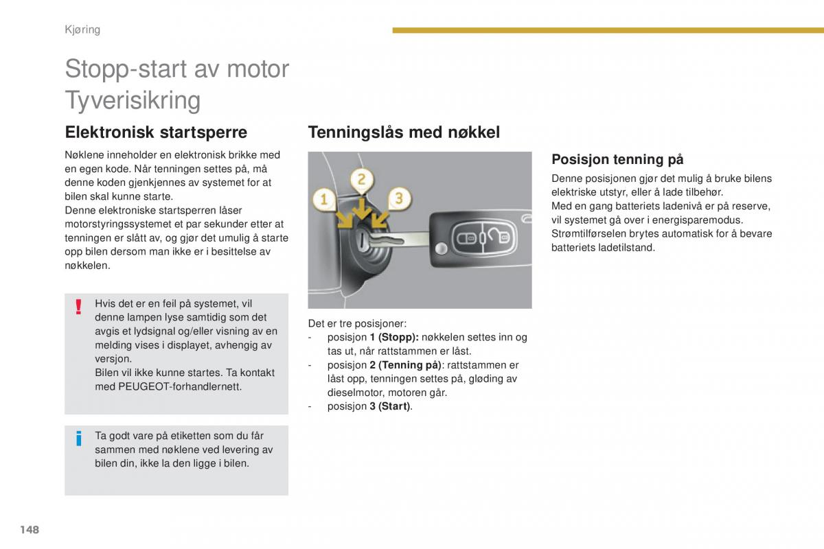 Peugeot 5008 II 2 bruksanvisningen / page 150