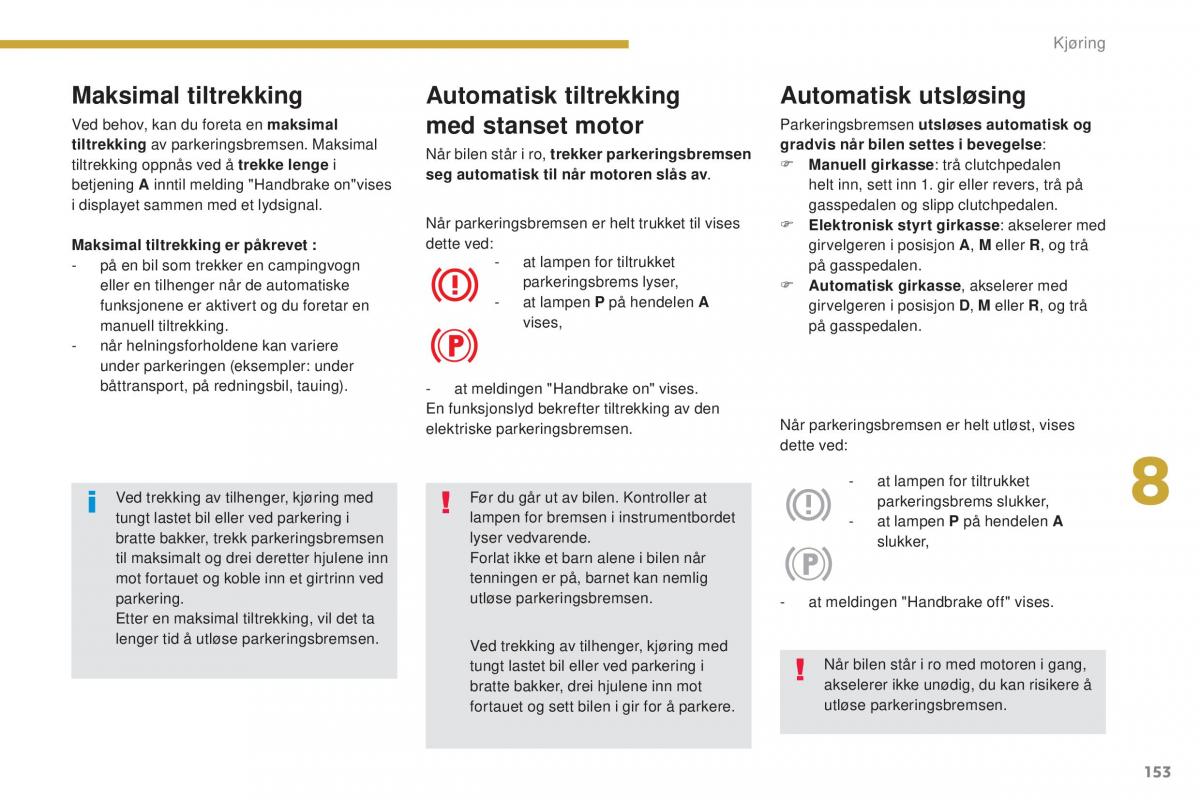 Peugeot 5008 II 2 bruksanvisningen / page 155