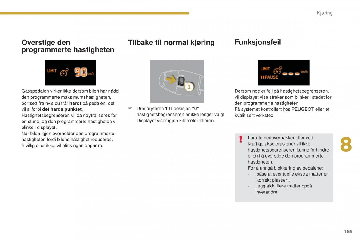 Peugeot 5008 II 2 bruksanvisningen / page 167