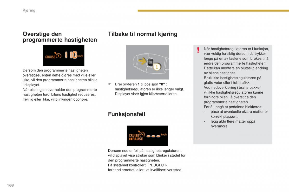 Peugeot 5008 II 2 bruksanvisningen / page 170