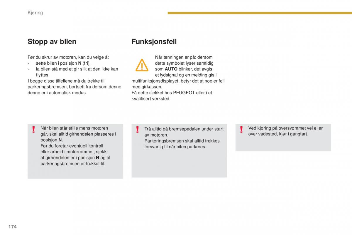 Peugeot 5008 II 2 bruksanvisningen / page 176