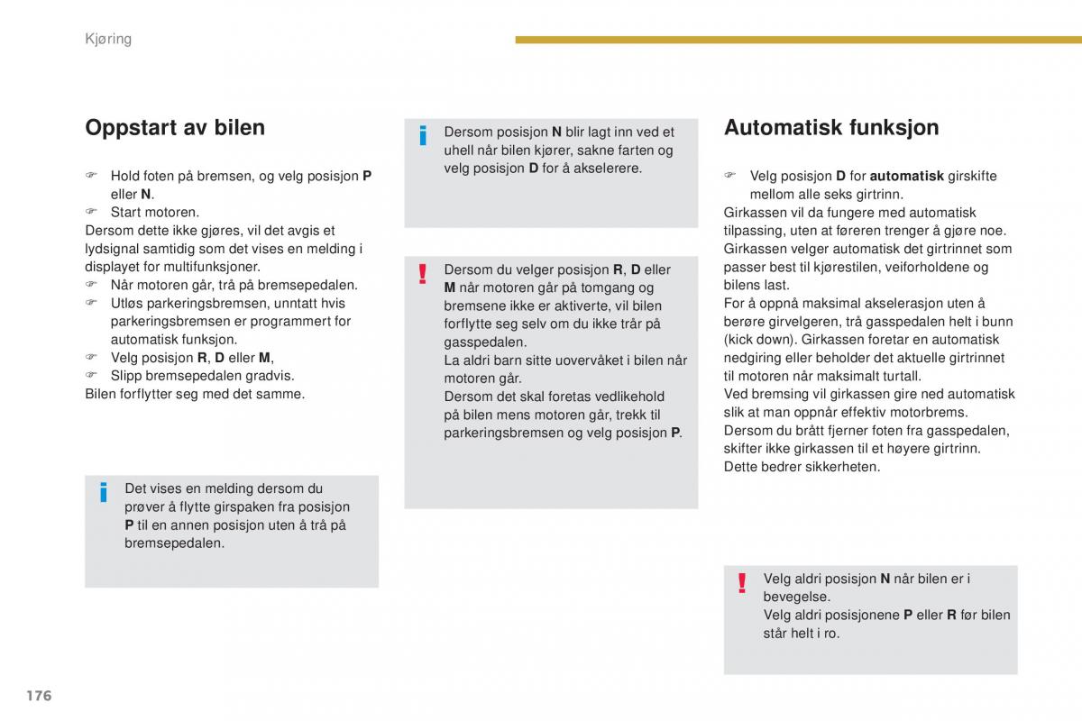 Peugeot 5008 II 2 bruksanvisningen / page 178