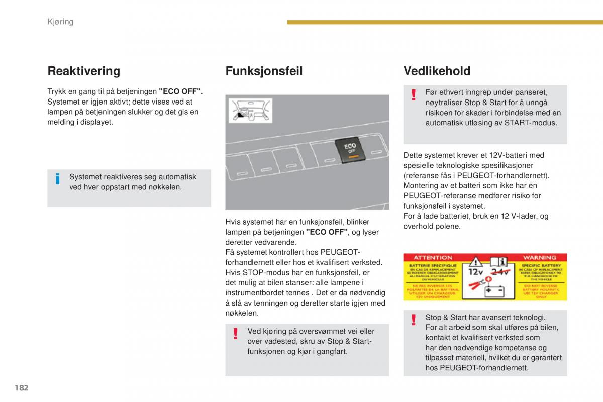 Peugeot 5008 II 2 bruksanvisningen / page 184