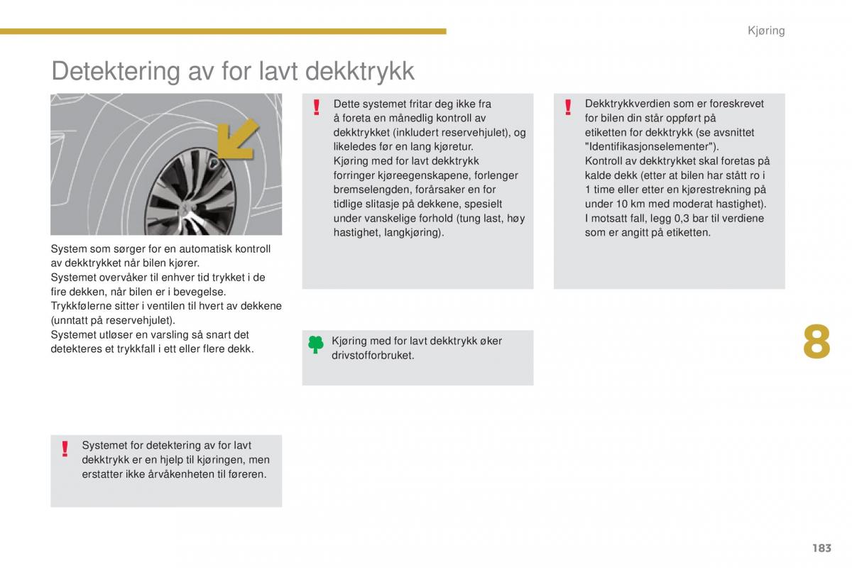 Peugeot 5008 II 2 bruksanvisningen / page 185