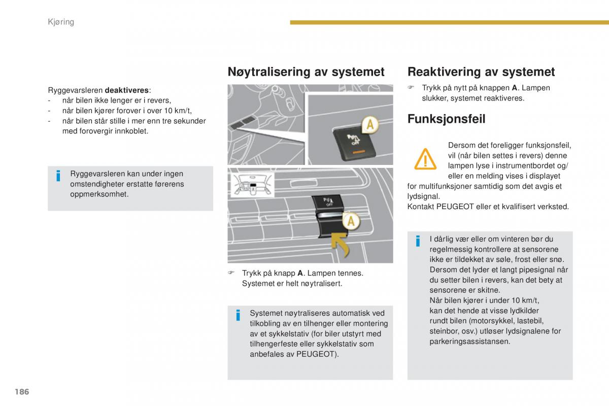 Peugeot 5008 II 2 bruksanvisningen / page 188